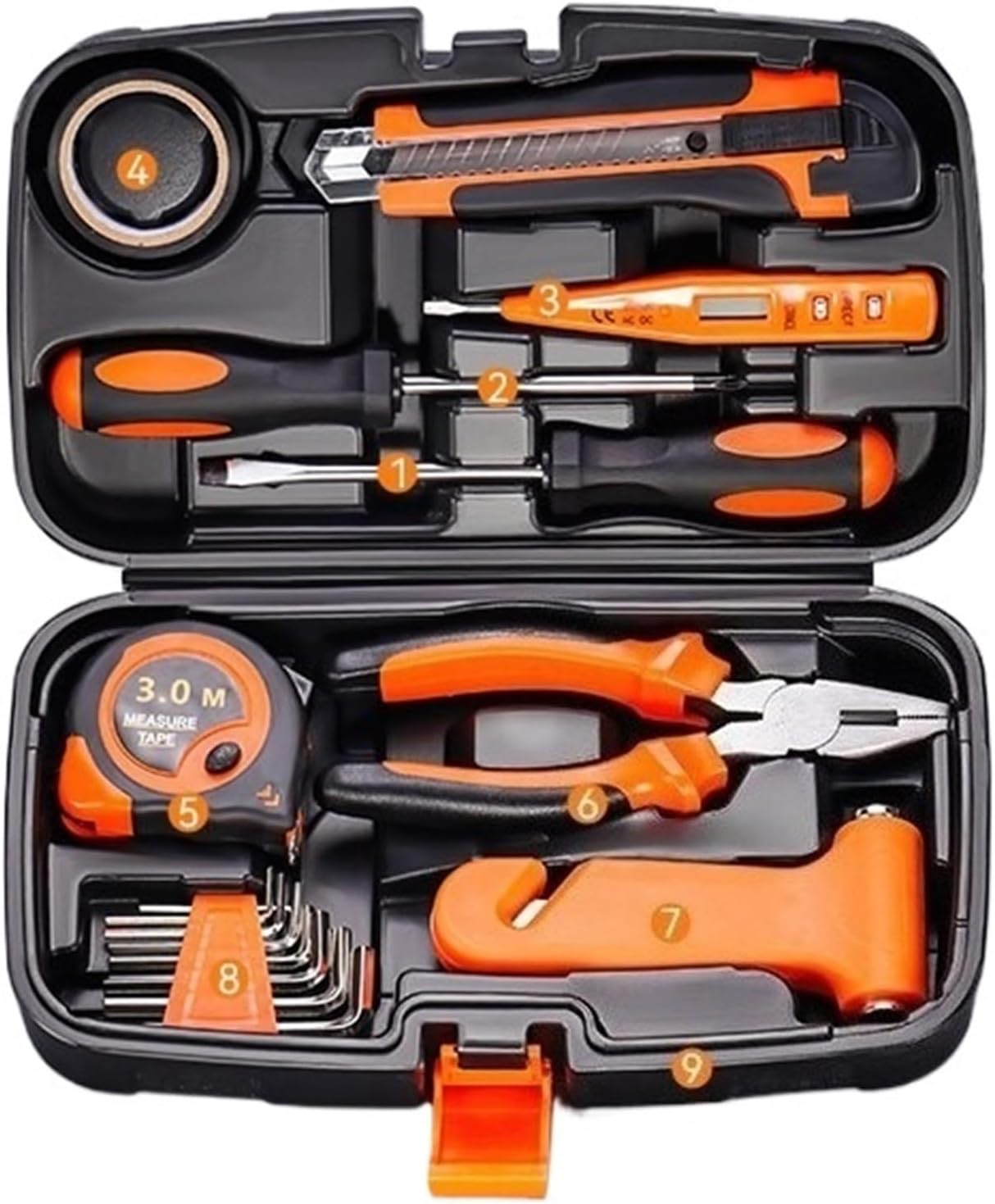 Kit de herramientas multifuncional con llave eléctrica - 17 piezas miniatura 1