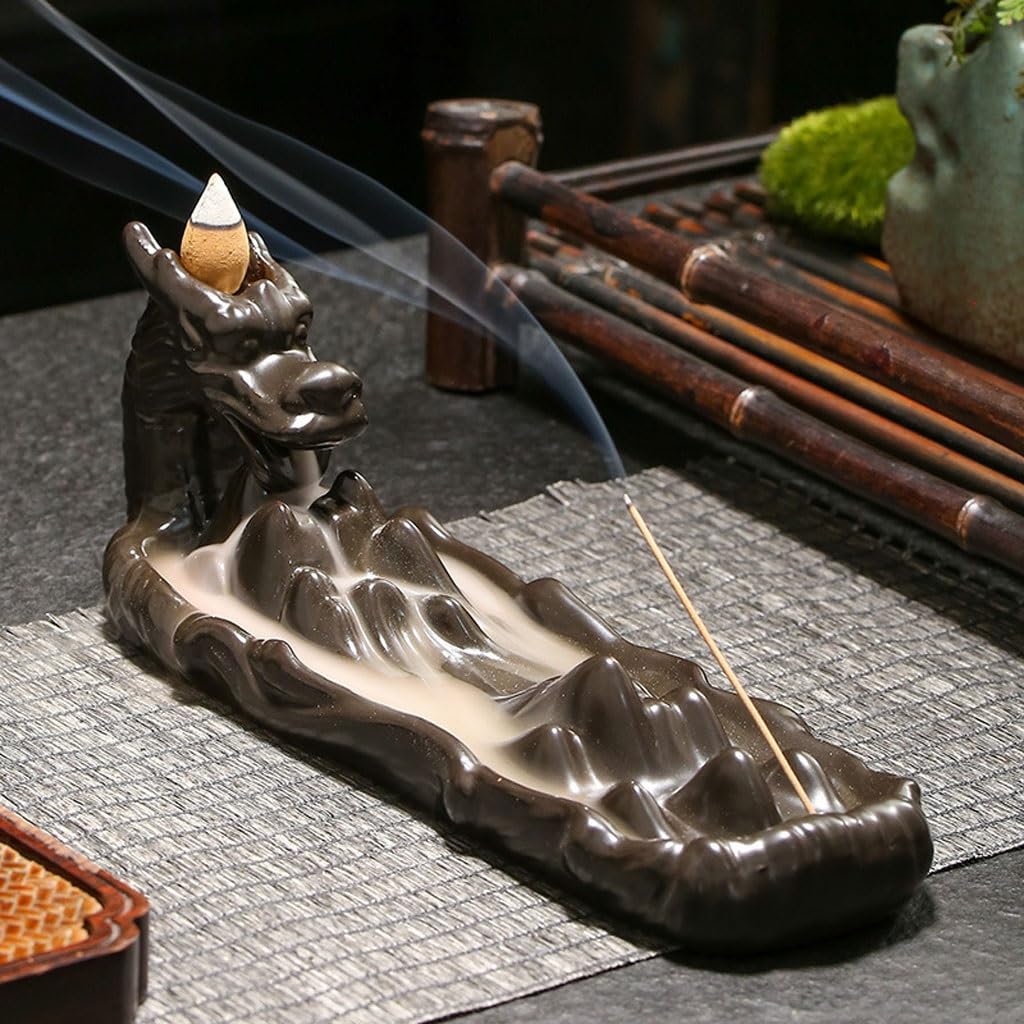Amazon.com: Incense Holder Backflow Incense Burner Purple Clay
