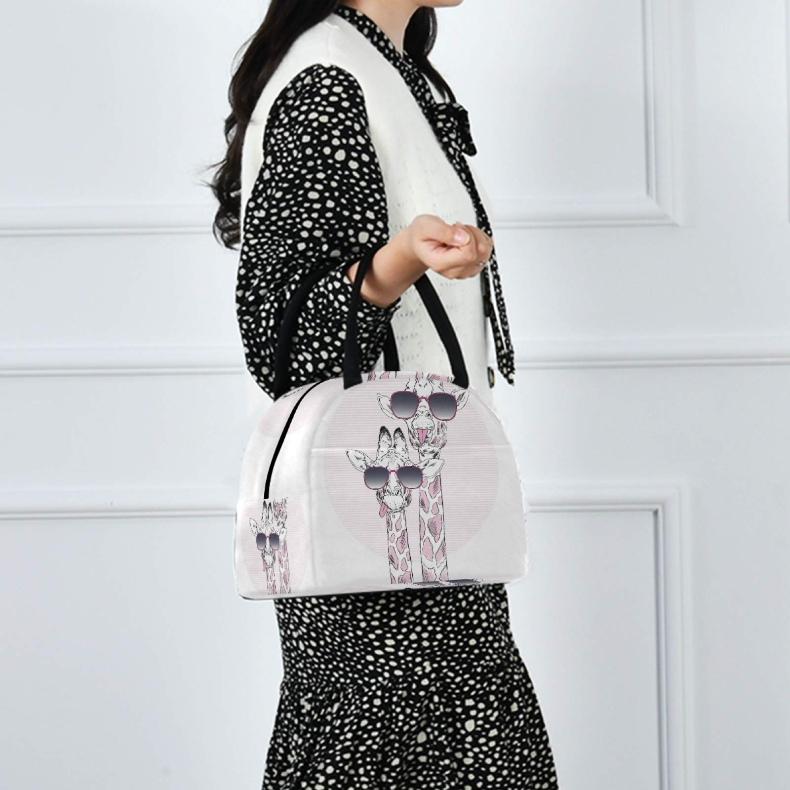 Borsa Termica Pranzo Con Giraffa Colorata – Impermeabile, Isotermica, Per Bambina E Donna