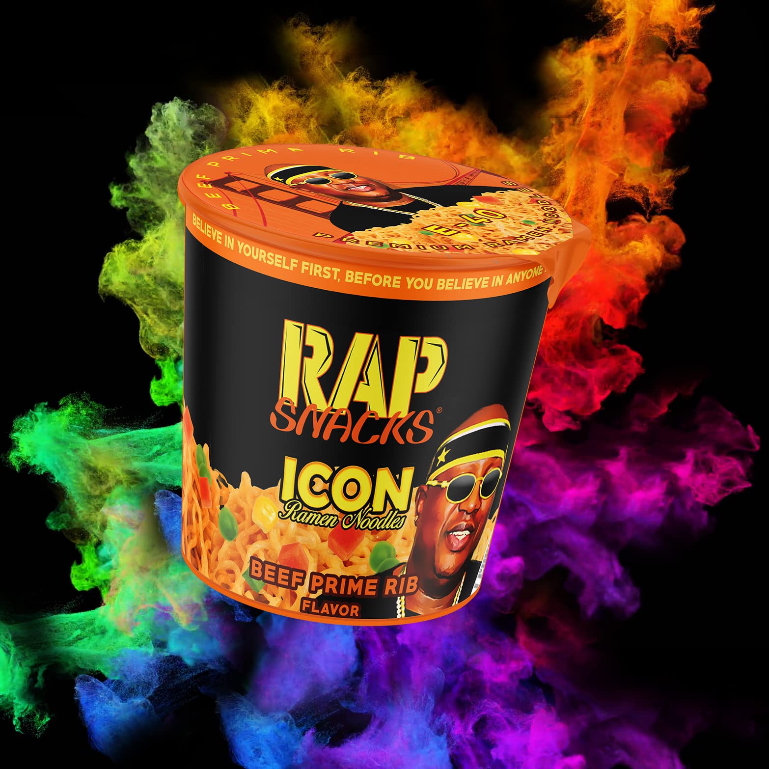 Buy Rap Snacks Beef Prime Rib ICON Ramen Noodles Featuring HipHop Star