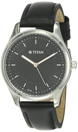 Titan Ladies Neo Economy Analog Black Dial Womens Watch-NN2639SL01
