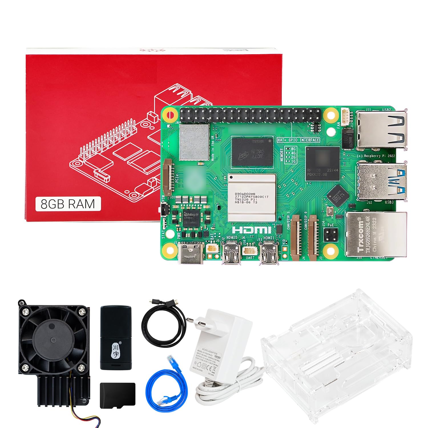 Raspberry Pi 5 4GB Kit ROS2 pour la programmation IA et robotique avec SSD