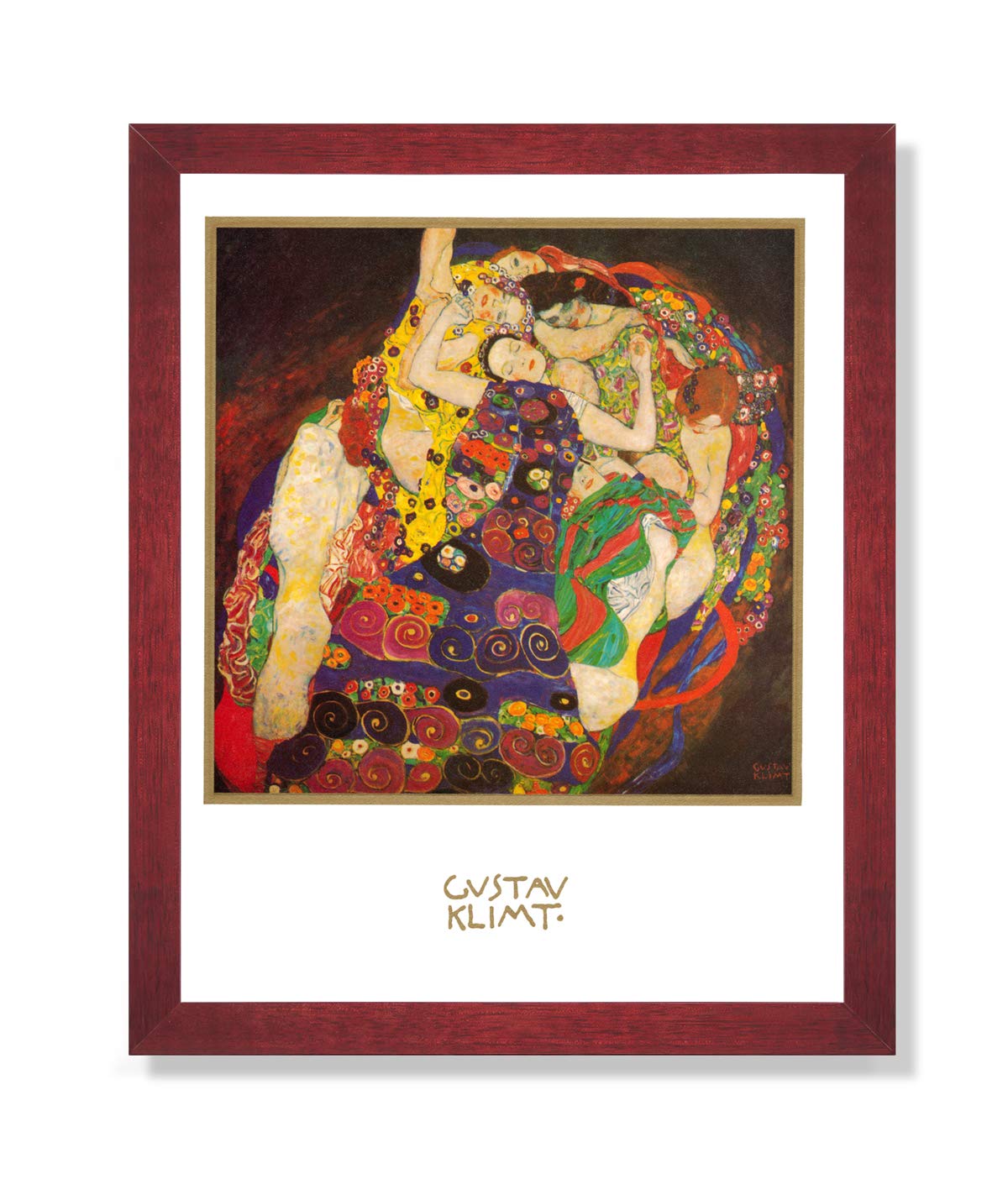 グスタク-クリムト「The Maiden」額縁 Amazon.com: The Maiden Virgin by Gustav Klimt Die Jungfrau Prague
