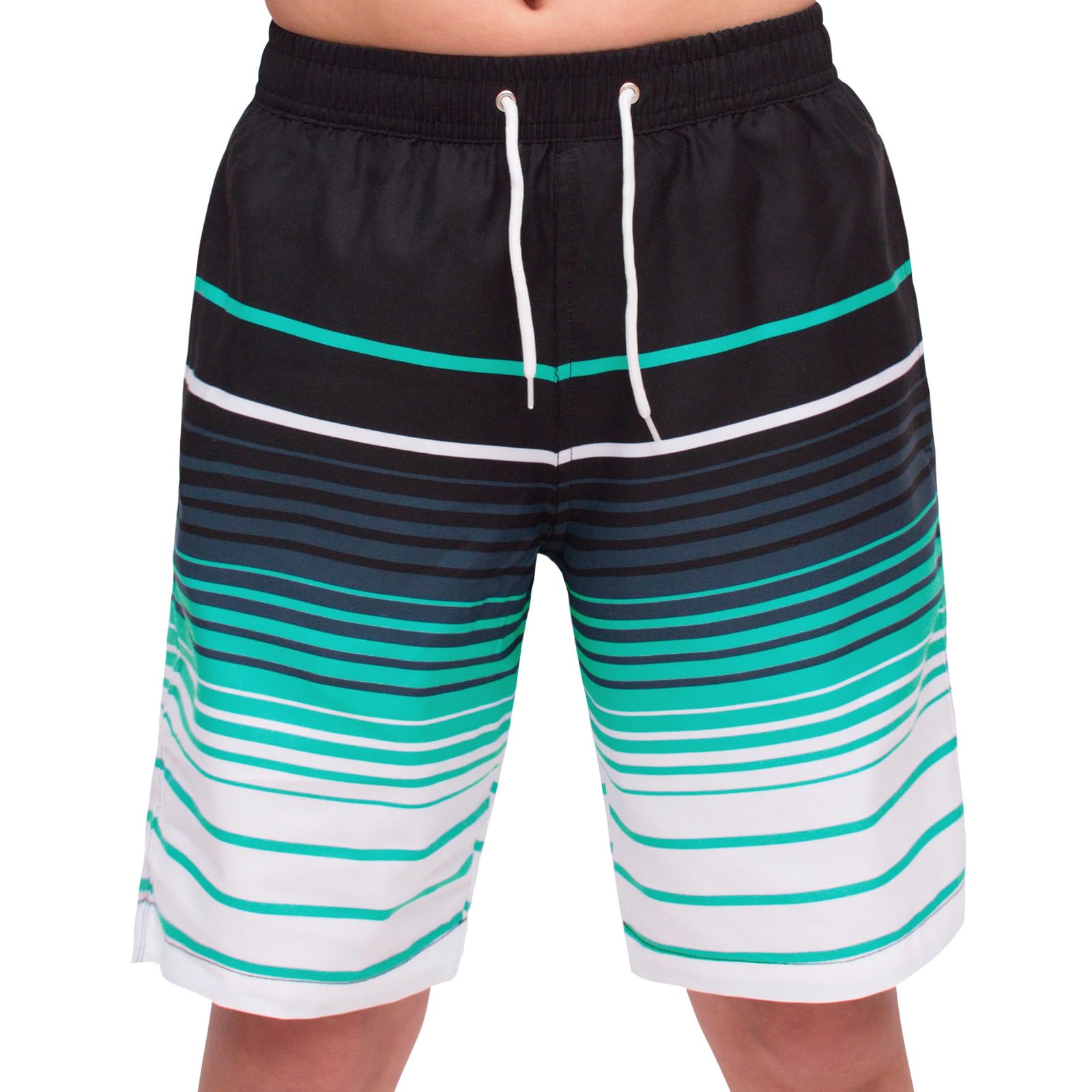 Maillots de Bain garçon 2 en 1 Maillots de Bain Shorts Enfants Séchage Rapide Board Shorts Maillots de Bain Skinny Shorts intérieurs Cordon de Serrage réglable