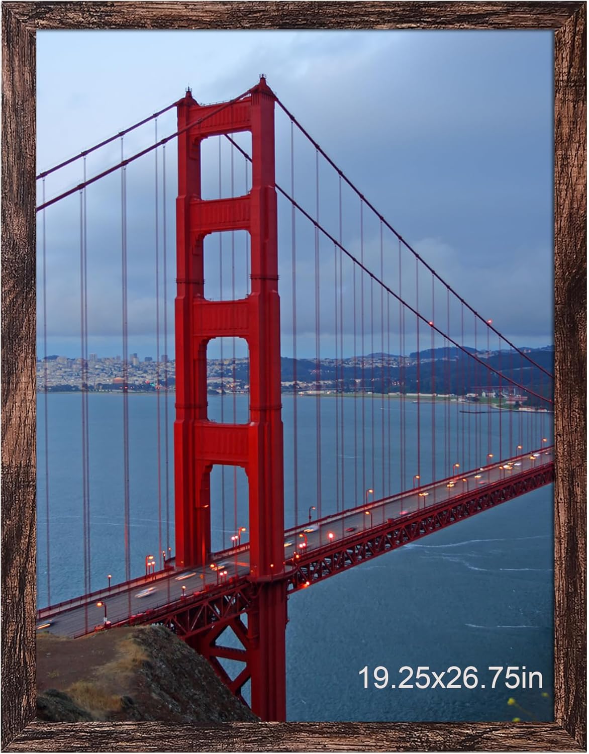 BESCRCL 19.25x26.75 Picture Frame Brown, Poster Frames Wall Hanging, Display Pictures 19.25 x 26.75 without Mat, 1 Pack Brown 19.25x26.75