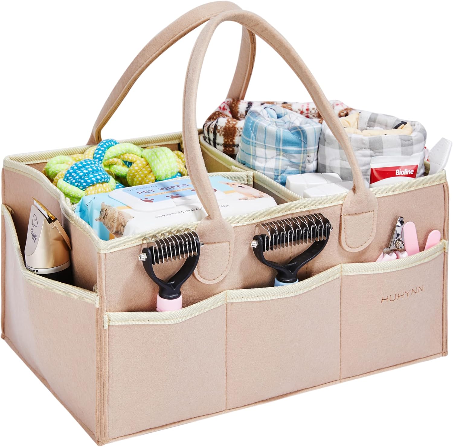 HUHYNN Pet Grooming Tote Bag, Dog Grooming Supplies