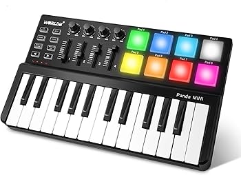 Vangoa MIDI Keyboard Controller 25 Keys, Worlde Panda MINI USB