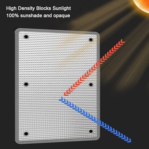 Miniatura 4 de Blackout Window Film,Aluminum Foil Thermal Insulation Reflective Film,Non-Adhesive Window Tint,Anti UV Heat Control Privacy Protection Glass Film