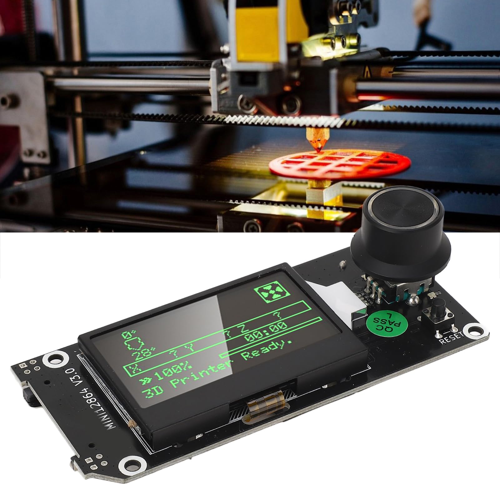 Graphic Smart Display Controller Board, Mini12864 V3.0 Graphic Smart Display Control Board with RGB Backlight Self, Circboard Prototyping Boards