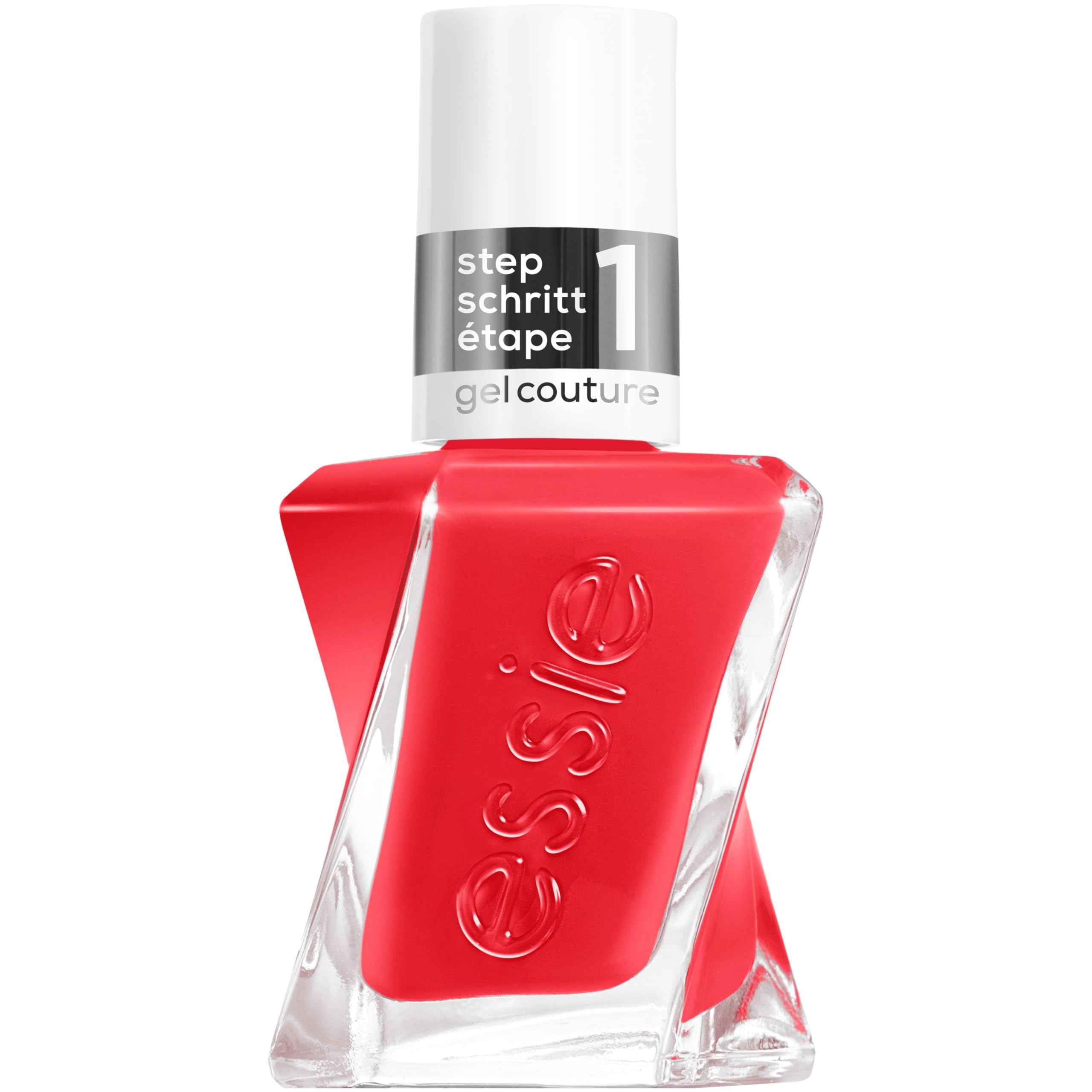 essie gel by essie 470 sizzling hot lakier do paznokci - czerwony żelowy lakier do paznokci bez lampy UV, 13,5 ml