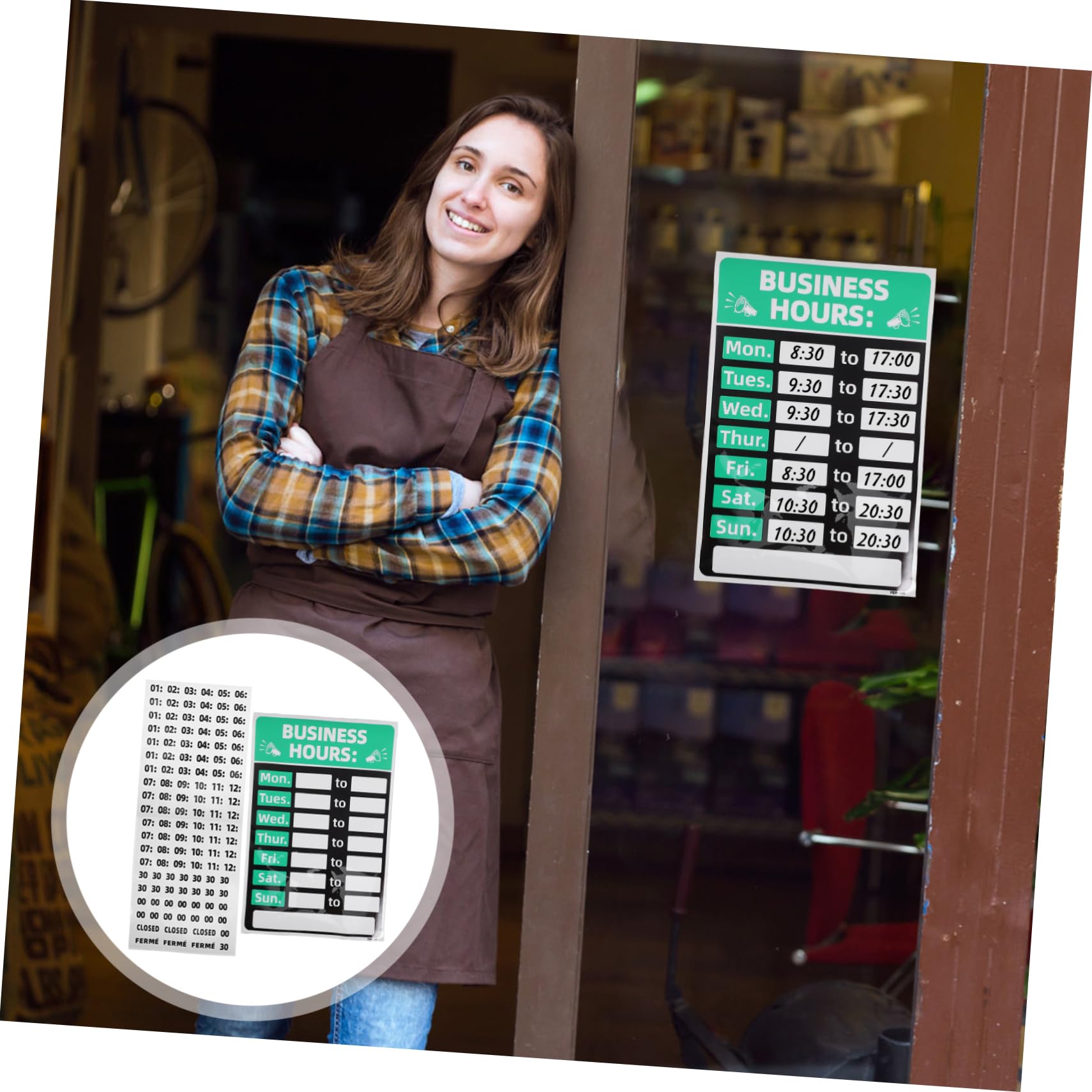 STOBOK 5sätze Beschreibbares Open Closed Schild Für Geschäfte Büros Restaurants Cafés Und Einzelhandel Selbstklebend Wetterfest Einfach Anzubringen
