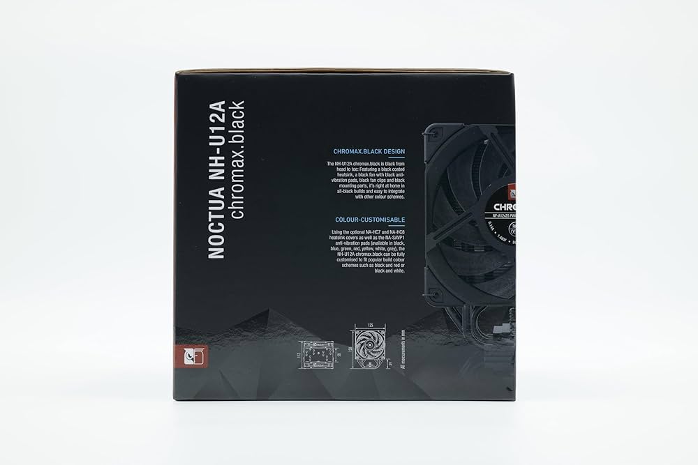 【ファンなし、カバー付】NOCTUA NH-U12A chromax.black NH-U12A chromax.black