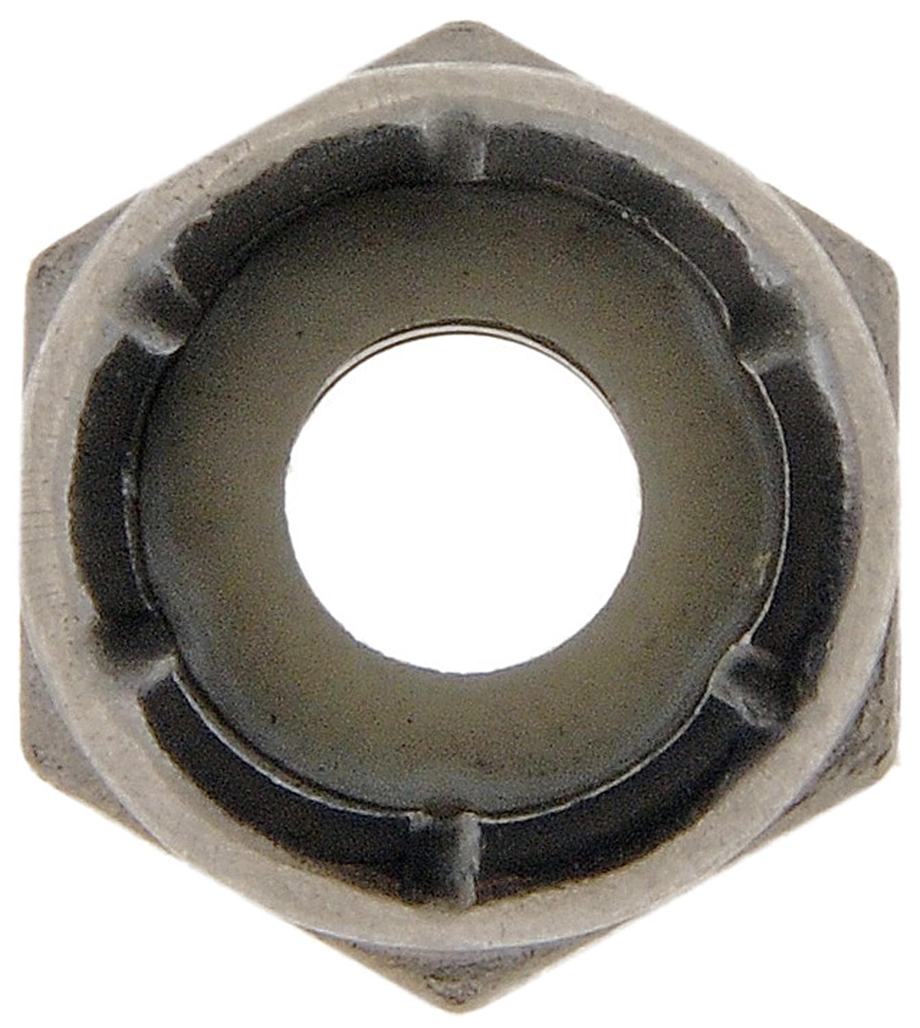 Dorman 250-009: Tuercas de bloqueo hexagonales con anillo de nailon de grado 2, tamaño de rosca de 10-24 pulgadas.