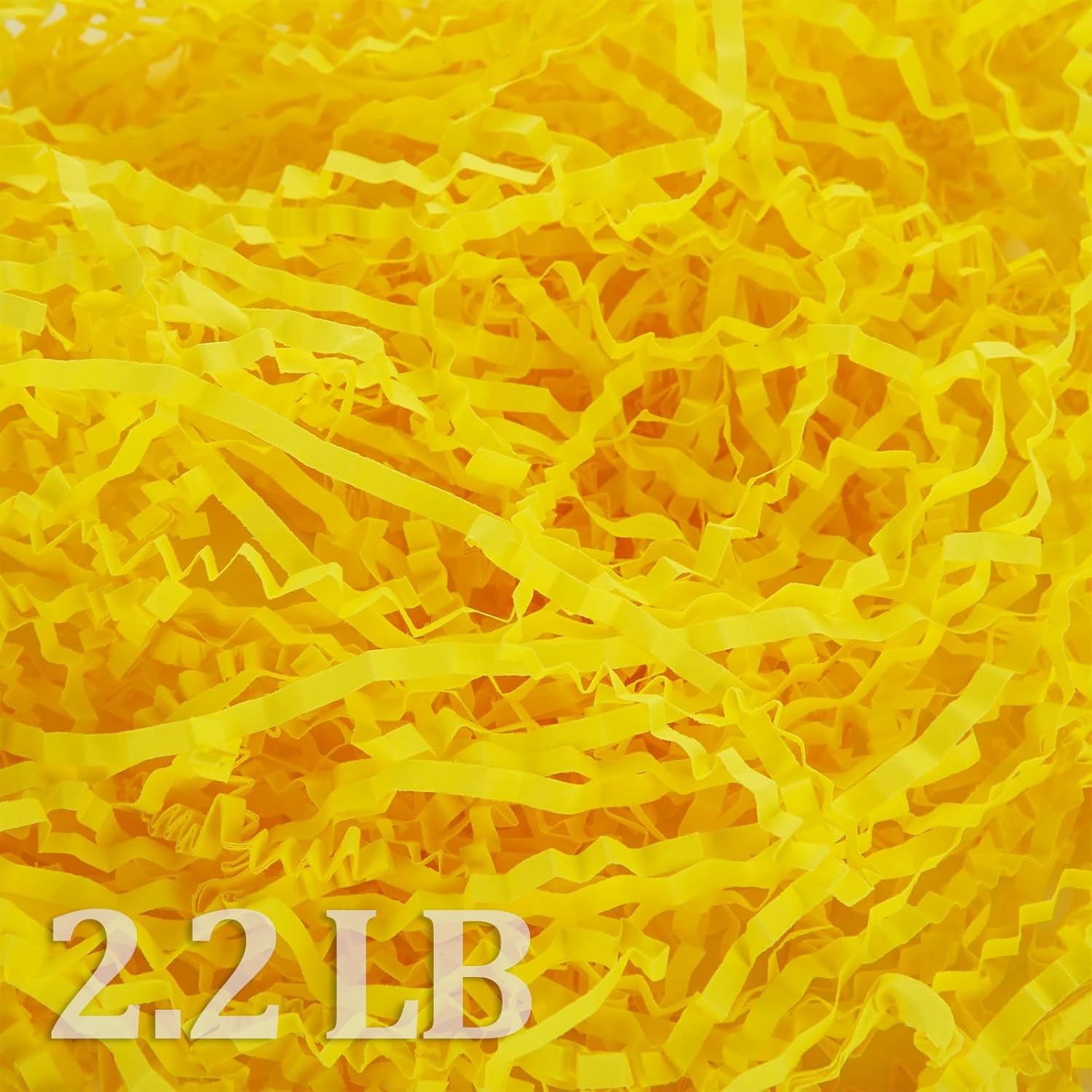 AKOLAFE 2.2 LB Yellow Shredded Paper Filler Bulk 35.2 OZ