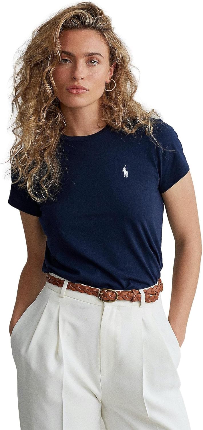 Polo Ralph Lauren Womens Crew Neck Jersey T-Shirt - Image 2