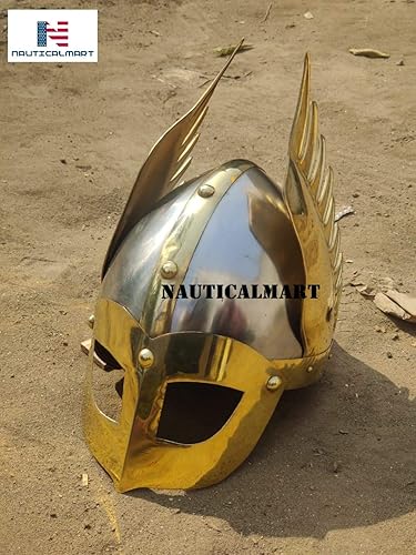 Miniatura 3 de Casco medieval de la máscara vikinga réplica de la armadura del casco