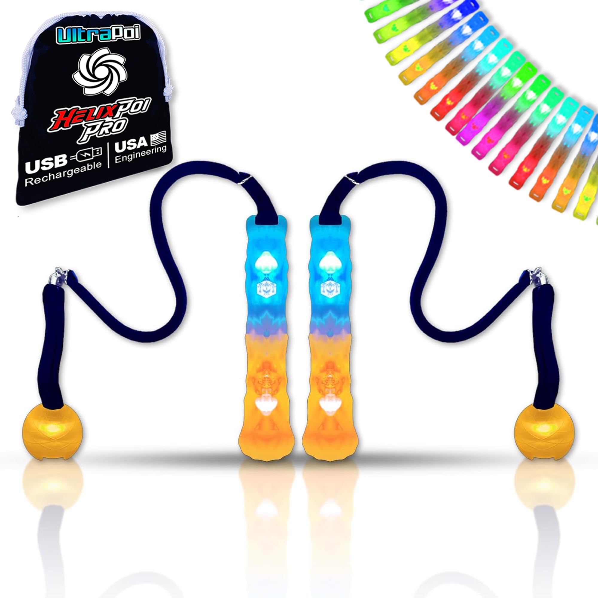 POWER様3箱セット Amazon.com: UltraPoi HelixPoi Pro Set – Rechargeable LED Poi
