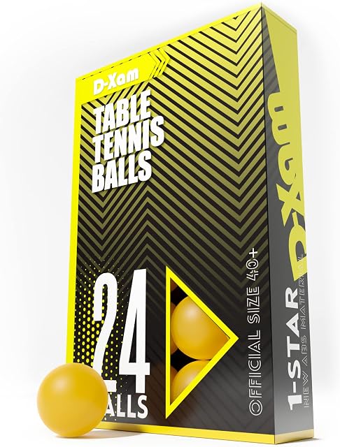 Table Tennis Balls 40+ New Durable ABS Ping Pong Balls  Advanced Seamless Training & Practice racquet ball - Ideal for DIY Art Craft Fun Party Pet toy & Learning Activities