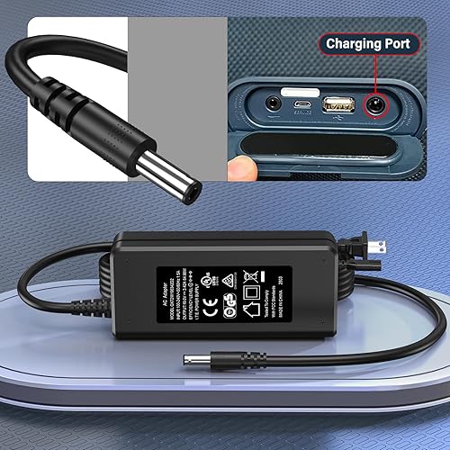 Miniatura 4 de Reemplazo de 19 V para JBL Xtreme 2 Cargador Cable de alimentación para JBL Boombox, Xtreme, Extreme Portable Wireless Bluetooth impermeable
