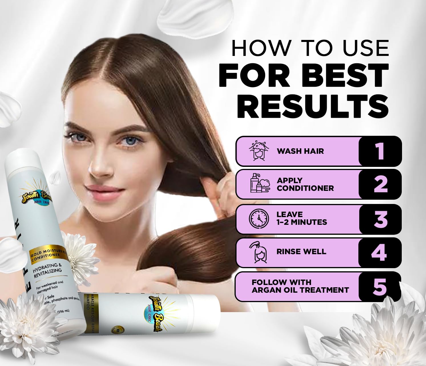 Gold – Conditioner Professional Repair Hair Treatment with Keratin and Vitamins – Sulfate-Free and Paraben-Free – Moisturizing Formula for Damaged Hair – 10 Oz Bottle
