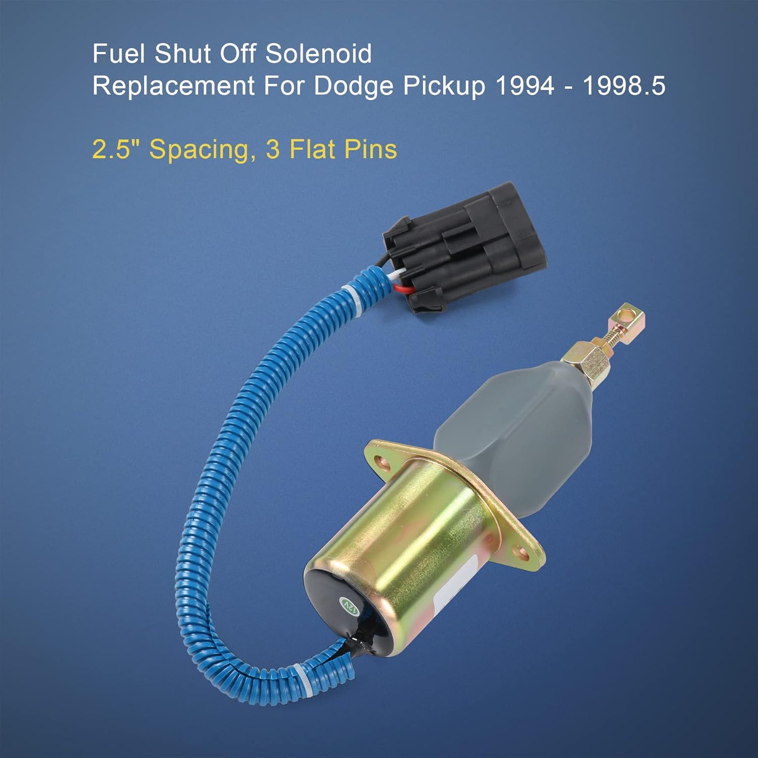 JDMSPEED New Fuel Shut Off Solenoid With Bracket Kits 3931570 5016244AA Replacement For Dodge Diesel Cummins 94-98 5.9L