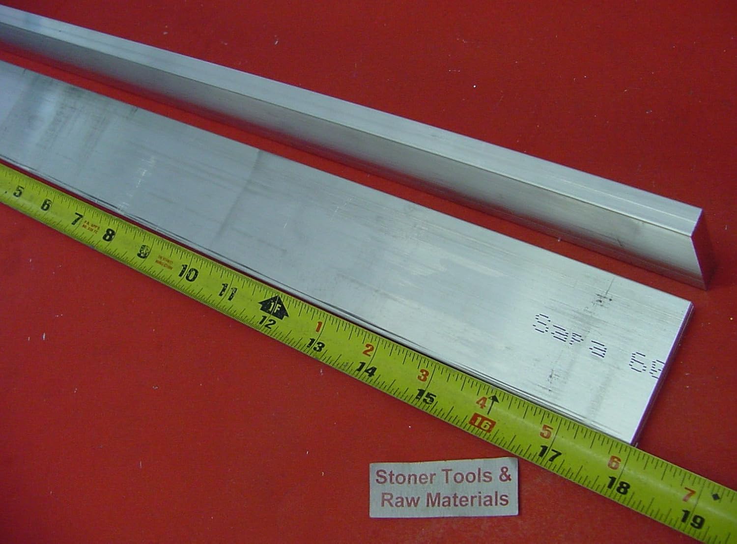 2 Pieces 3/8" X 2" Aluminum 6061 Flat BAR 18" Long .375" T6511 Solid Mill Stock