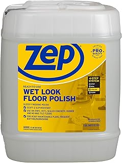 Zep Zuwlff5g Wet Look Floor Finish, 5-Gals. Floor Cleaner, Stripper & Polish