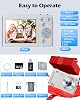 Digital Camera Improved UHD 4K 50MP Camera Camera 16X Digital Zoom Anti-Shake 2.83 Inch Screen 2 Large Batteries Retro Portable Vlog Camera for Children Students Beginners (Silver)