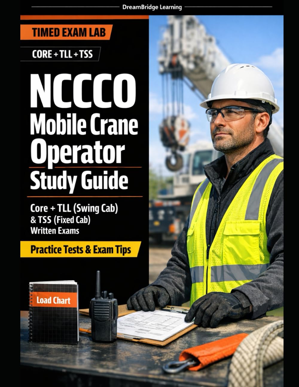 NCCCO MOBILE CRANE OPERATOR STUDY GUIDE 2026: CORE + TLL (SWING CAB) & TSS (FIXED CAB) WRITTEN EXAMS — 200+ PRACTICE QUESTIONS, LOAD CHART MATH & SITE HAZARDS