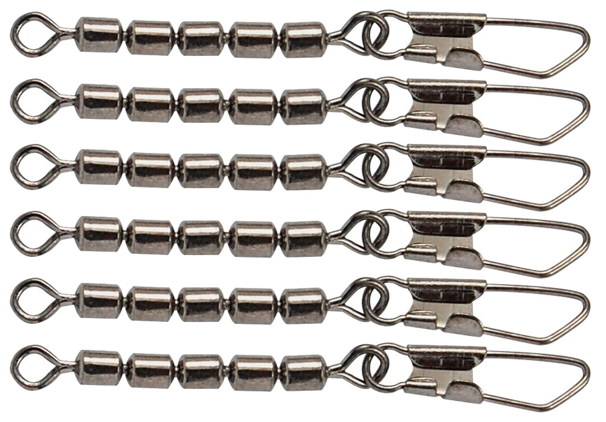 Spro Trout Master Forellenwirbel Set mit Snap – 6 Wirbel, Gr. 14, 9 kg