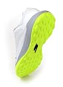 Skechers Men’s Turf Cricket Shoes | Synthetic & Mesh Upper | EVA Cushioning | Rubber Turf Sole (White/Lime, UK Footwear Size System, Adult, Men, Numeric, Medium, 5) gallery image