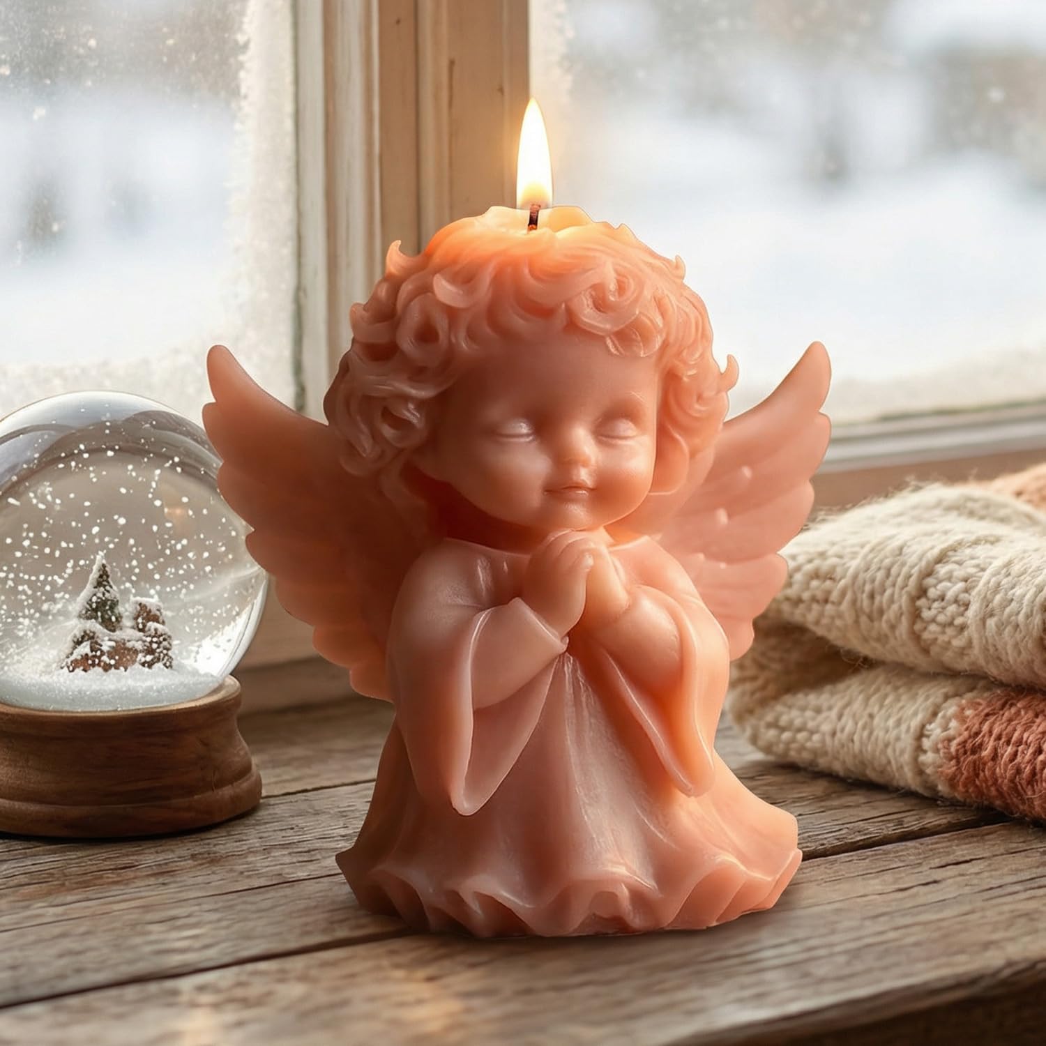 Angels in Prayer Candle Mold Angels Silicone Candle Molds