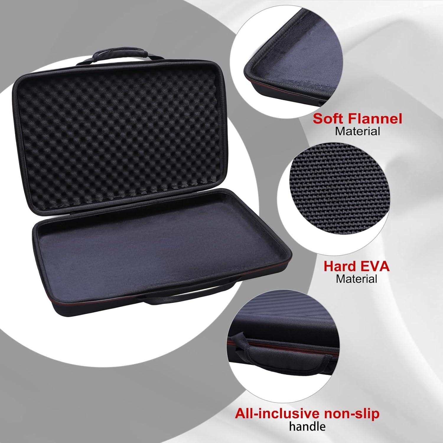 LTGEM DJ Controller Case for Hercules DJControl Inpulse 300 MK2 - Hard Storage Travel Protective Carrying Bag