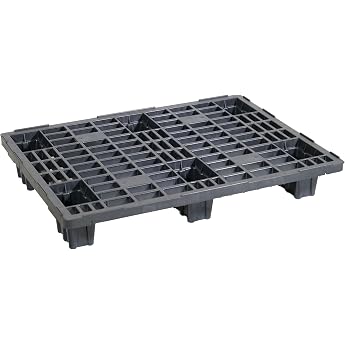 Light Pallet 800 x 600 mm HDPE-RE Plastic Black Pack of 5