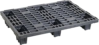 Leichtpalette 800x600 mm aus HDPE-RE Kunststoff schwarz 5er Pack