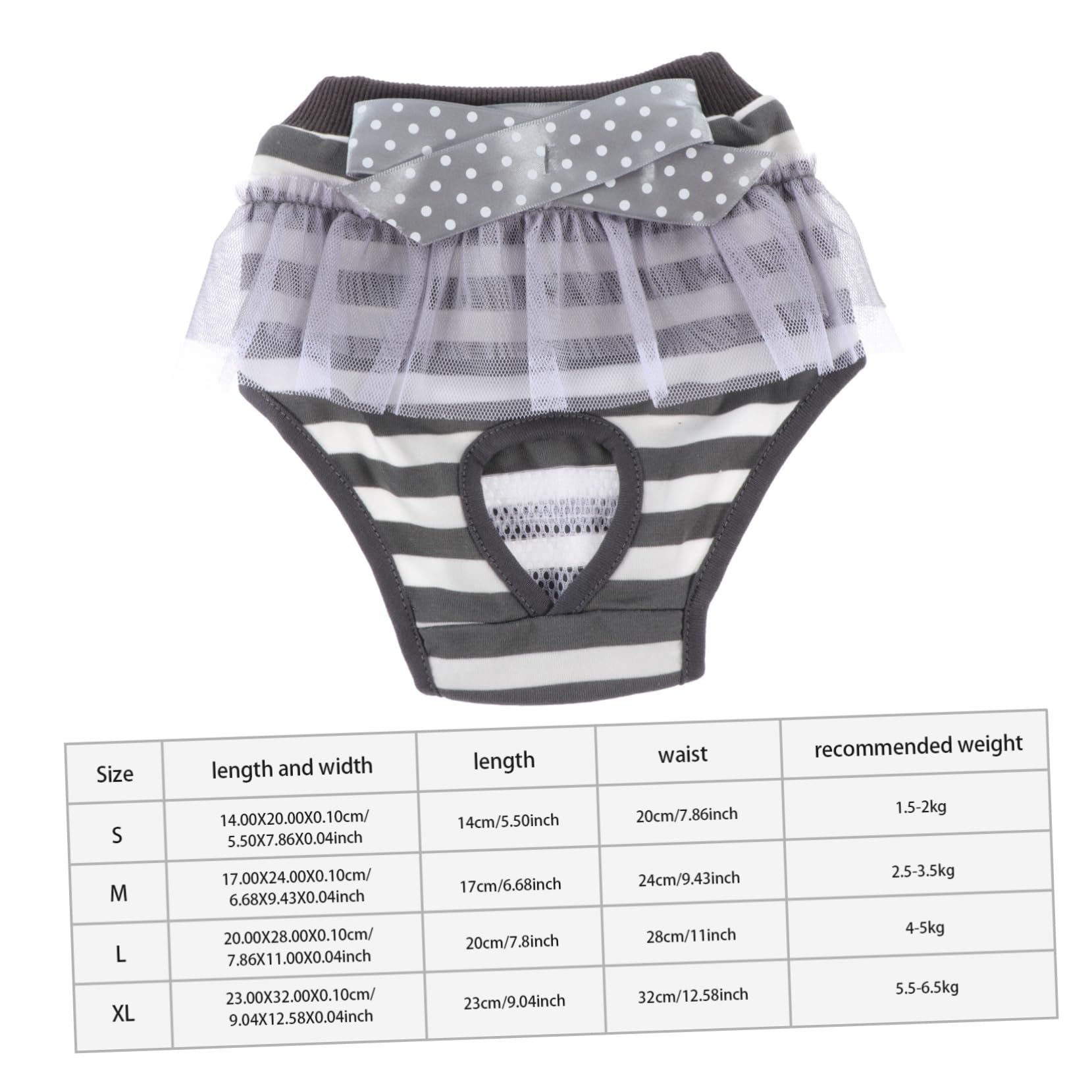 Totority Small Dog Diapers Female Puppy Diapers Comfortable and Stylish Pet Period Pants