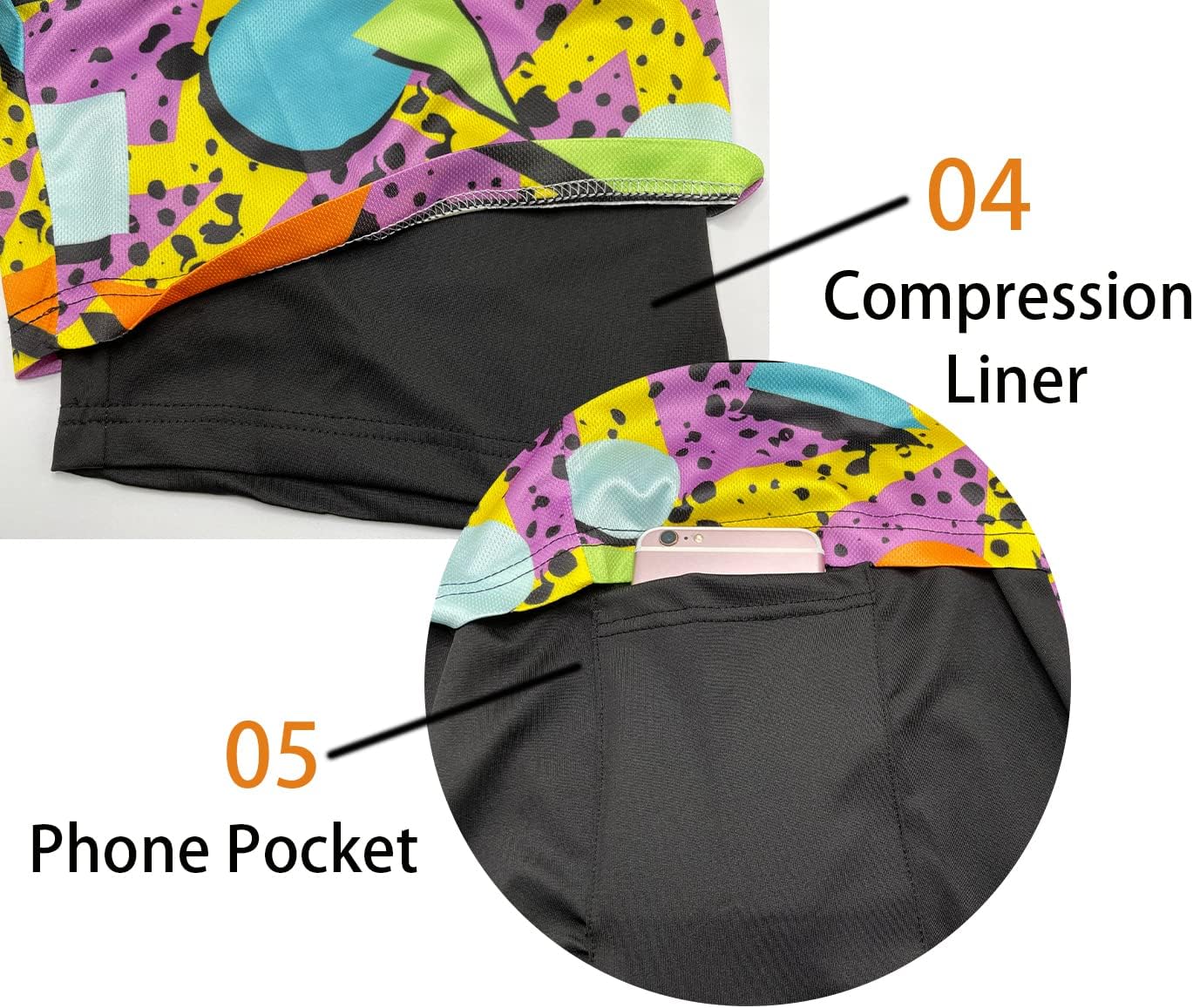 feelacle Mens Swim Trunks 9 Inch Inseam Board Shorts Beach Swimwear Bathing Suit with Compression Liner and Pockets - Image 5