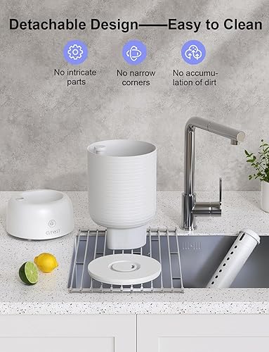 Miniatura 8 de CLEVAST Humidificador inteligente para dormitorio, humidificador ultrasónico de niebla fría de 3 litros con difusor de aceite esencial, ultra