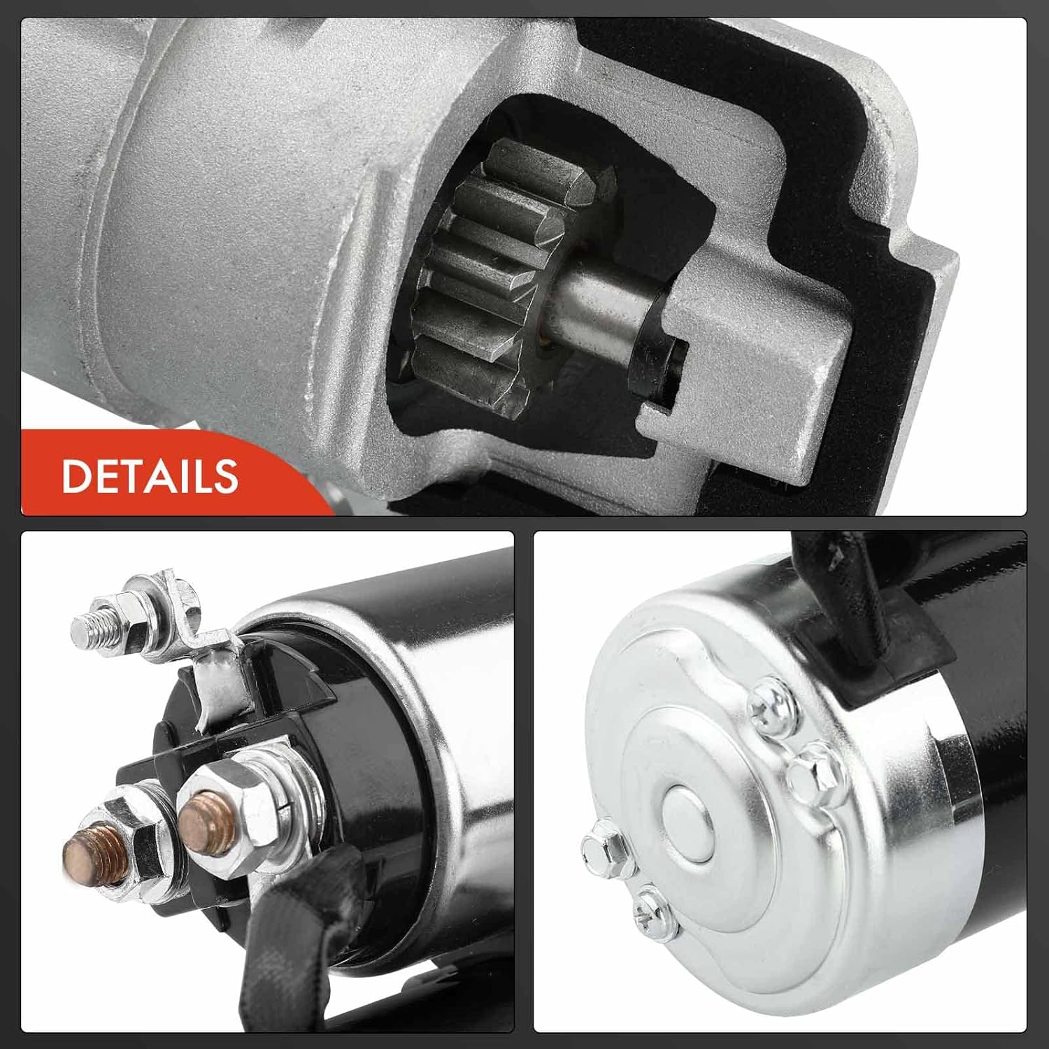 A-Premium Starter Motor Compatible with Ford Fusion & Mercury Milan 2006 2007 2008 2009 2010, 2.3L 2.5L, 12V 1.4KW 11 Teeth Clockwise, Replace# 6E5T-11000-AB, 6E5Z-11002-AA, M000T88481, M000T88482