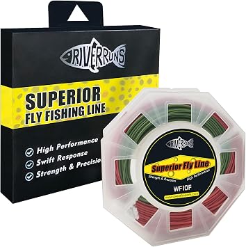 خطوط صيد الأسماك ذات الذباب المدبب الخاصة من Riverruns Bass Outbound، Big Game & Salt Water، عرض Windcutter Fly Fishing Line