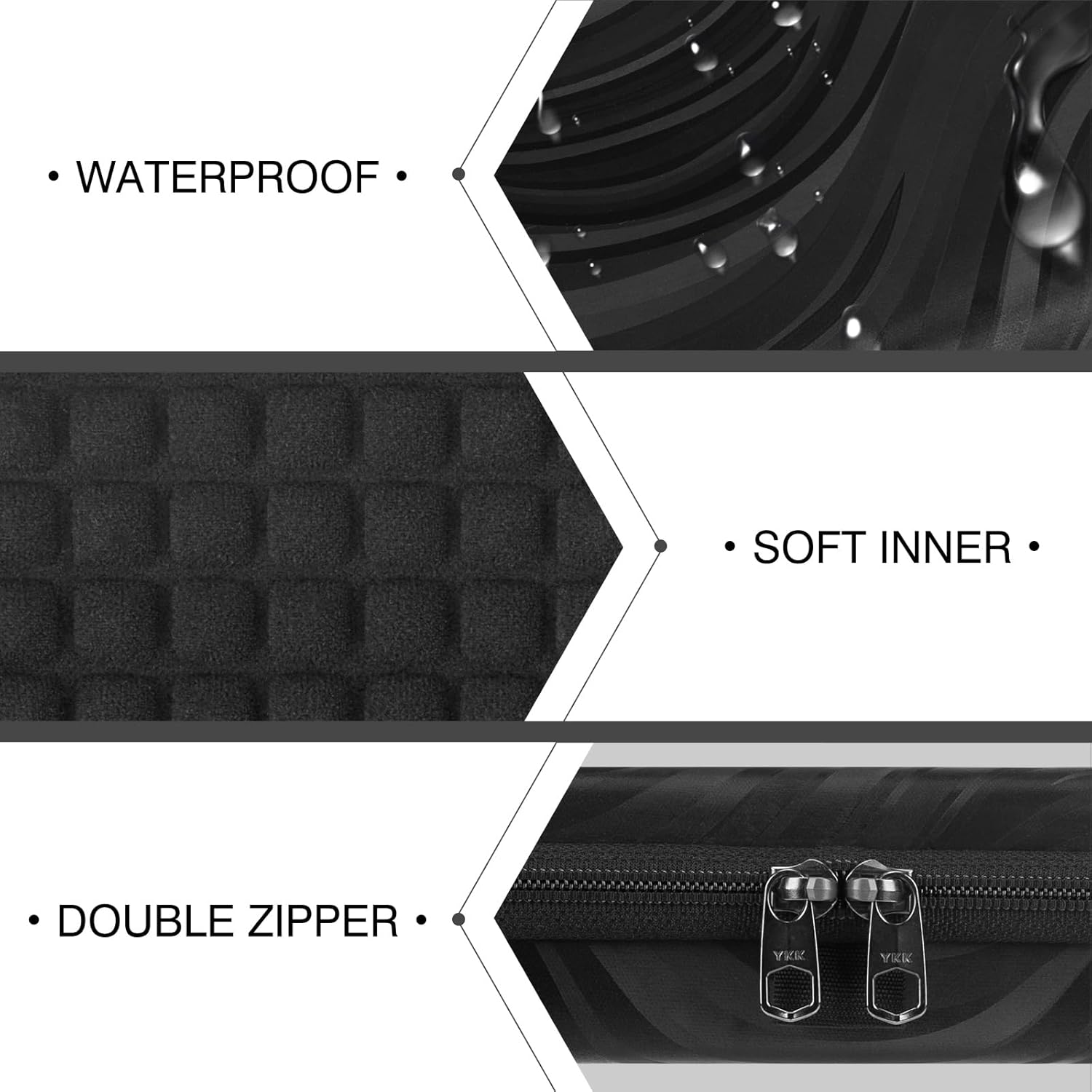 Keyboard Hard Travel Case, for 60% Keyboard Computer 61 Key Mechanical Keyboard Carrying Bag, Compatible with RK Royal KLUDGE RK61, Razer Huntsman Mini 60%, SteelSeries Apex Pro Mini - Image 3