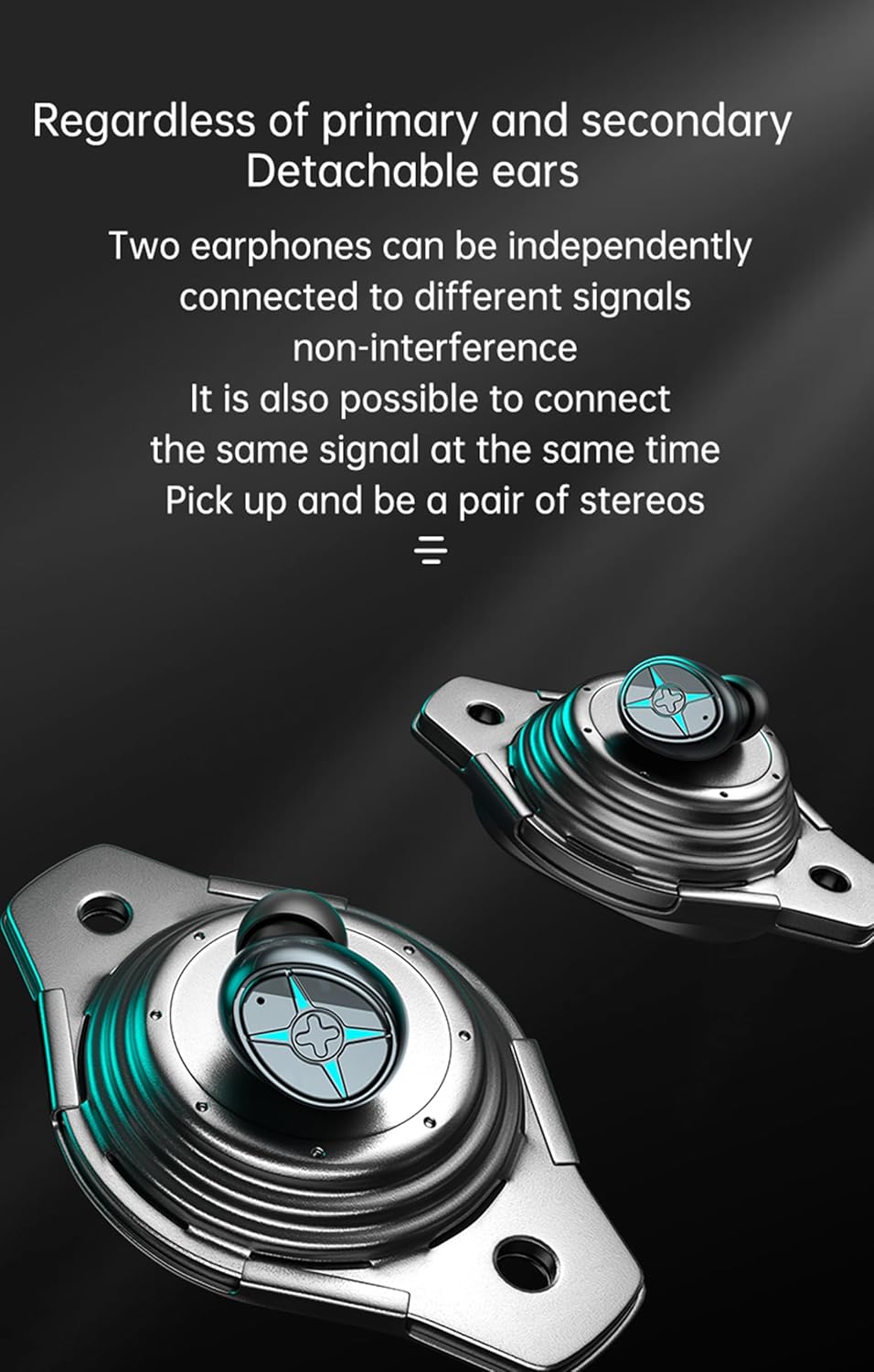 True Wireless Earbuds, 2024 Bluetooth Headphones 5.3 Earbuds, Waterproof Touch Control Ear Buds in-Ear Built-in Mic, with LED Power Display, IP7 Waterproof Earphones Sport Headset - Model 45