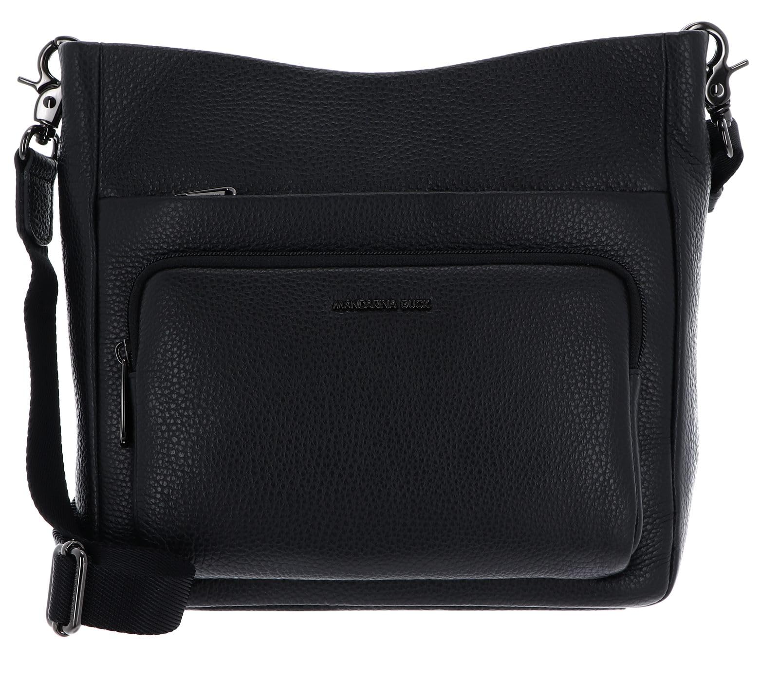 Mandarina Duck, Mellow Leather Crossover Women's, Black, Taglia Unica