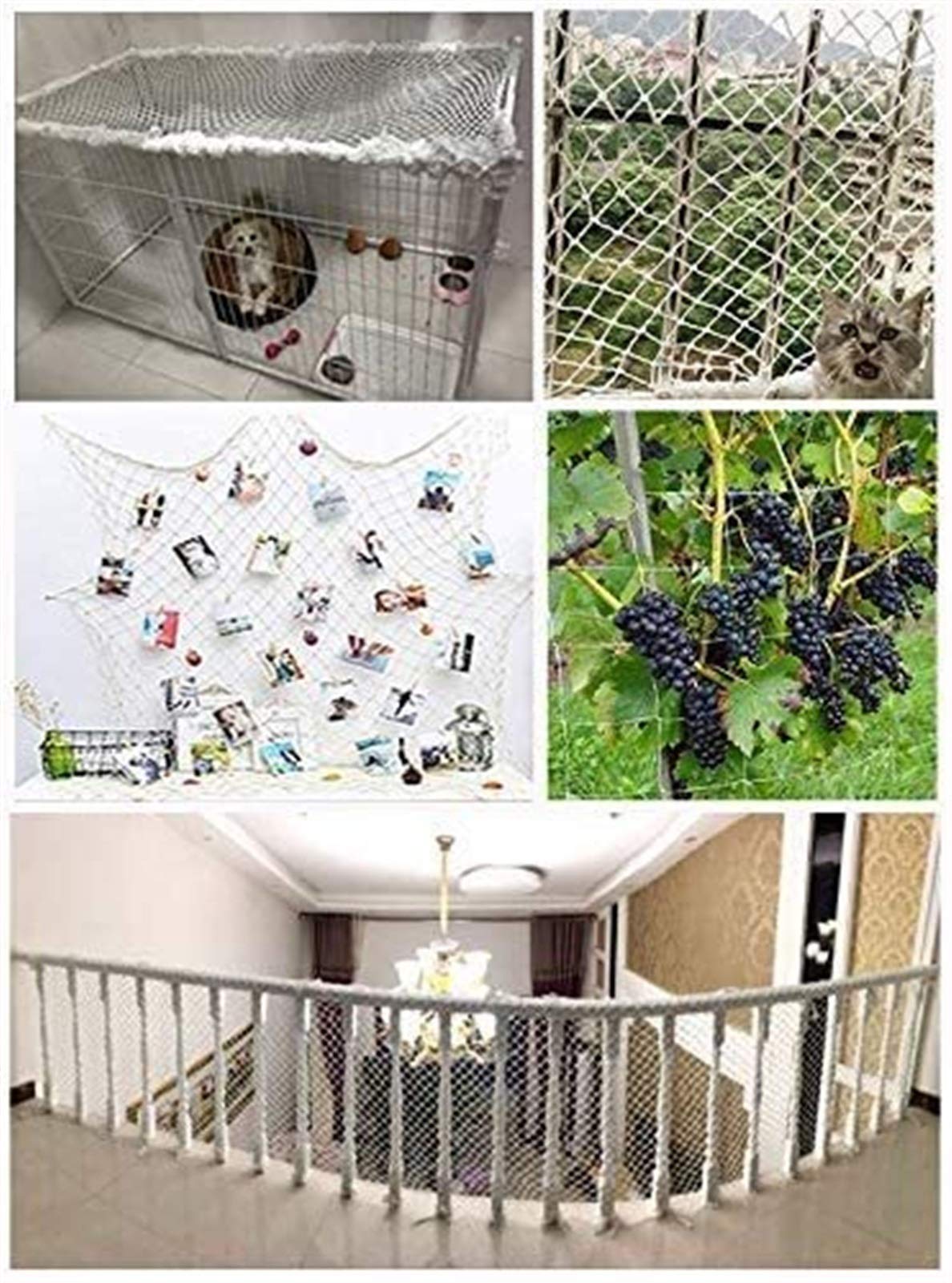 Balkonnetz für Katzen, Katzenschutz Fenster, Transparent Netz für Haustiere, Schützt Vor Kratzern, Katzenschutz, Wetterfest, Kein Bohren (Size : 1X10M)