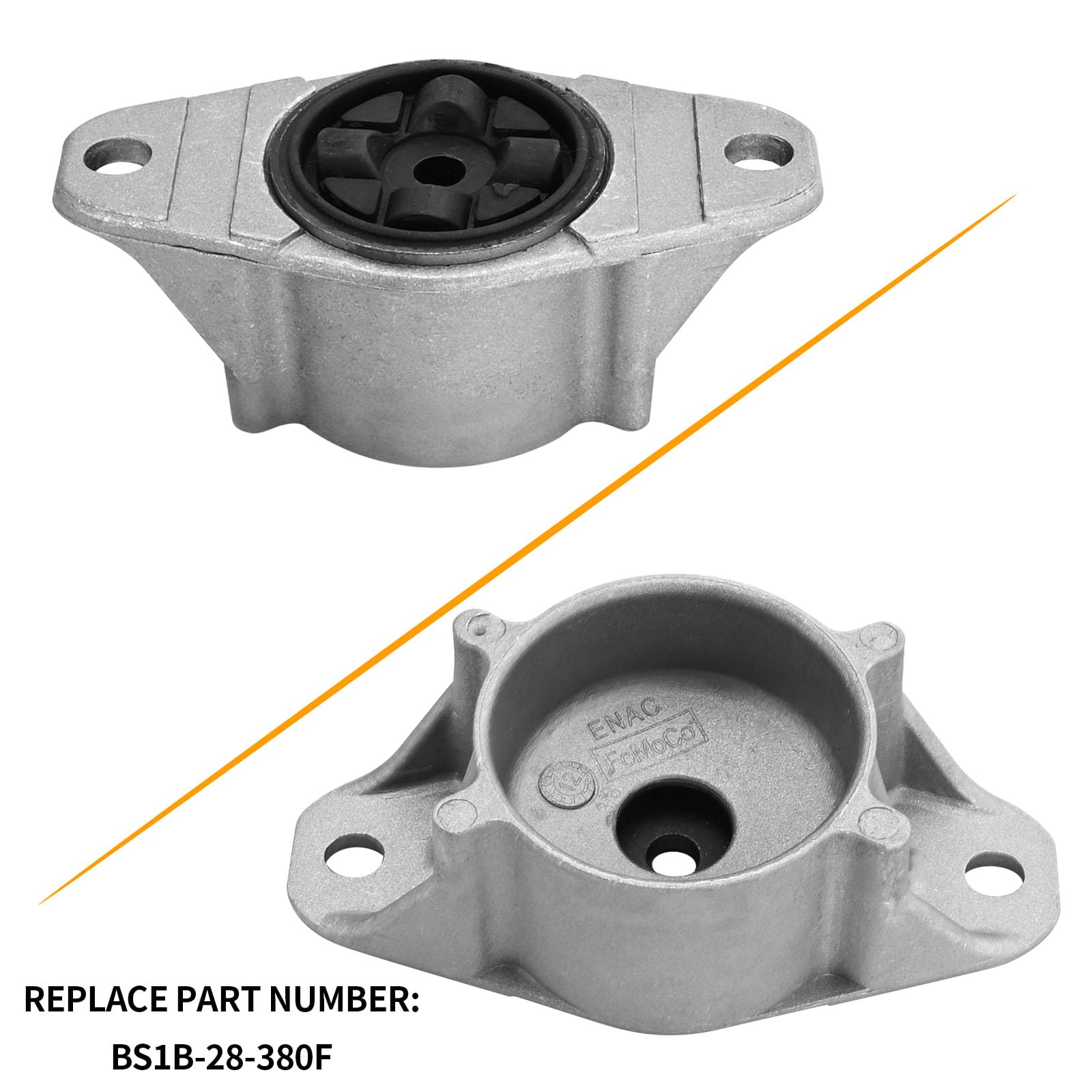 ZUDKSUY Rear Shock Mount, 924-412 Upper Shock Mount, Rear Upper