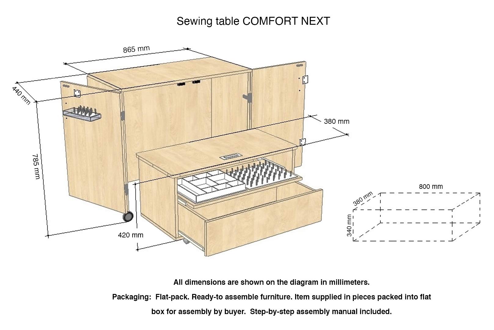 Comfort NEXT | Aufbewahrungsschrank | (Oak Sorano Natural Light)