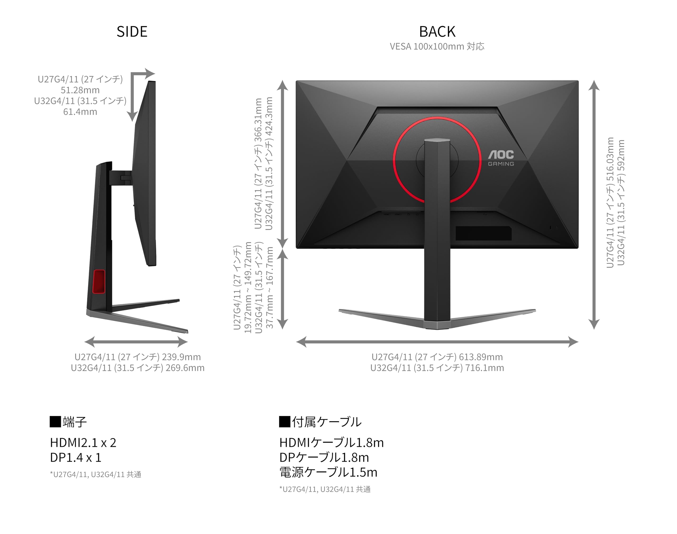 AOC 31.5型 FHD ゲーミングモニター Amazon.co.jp: AOC デュアルモードゲーミングモニター 31.5インチ, UHD