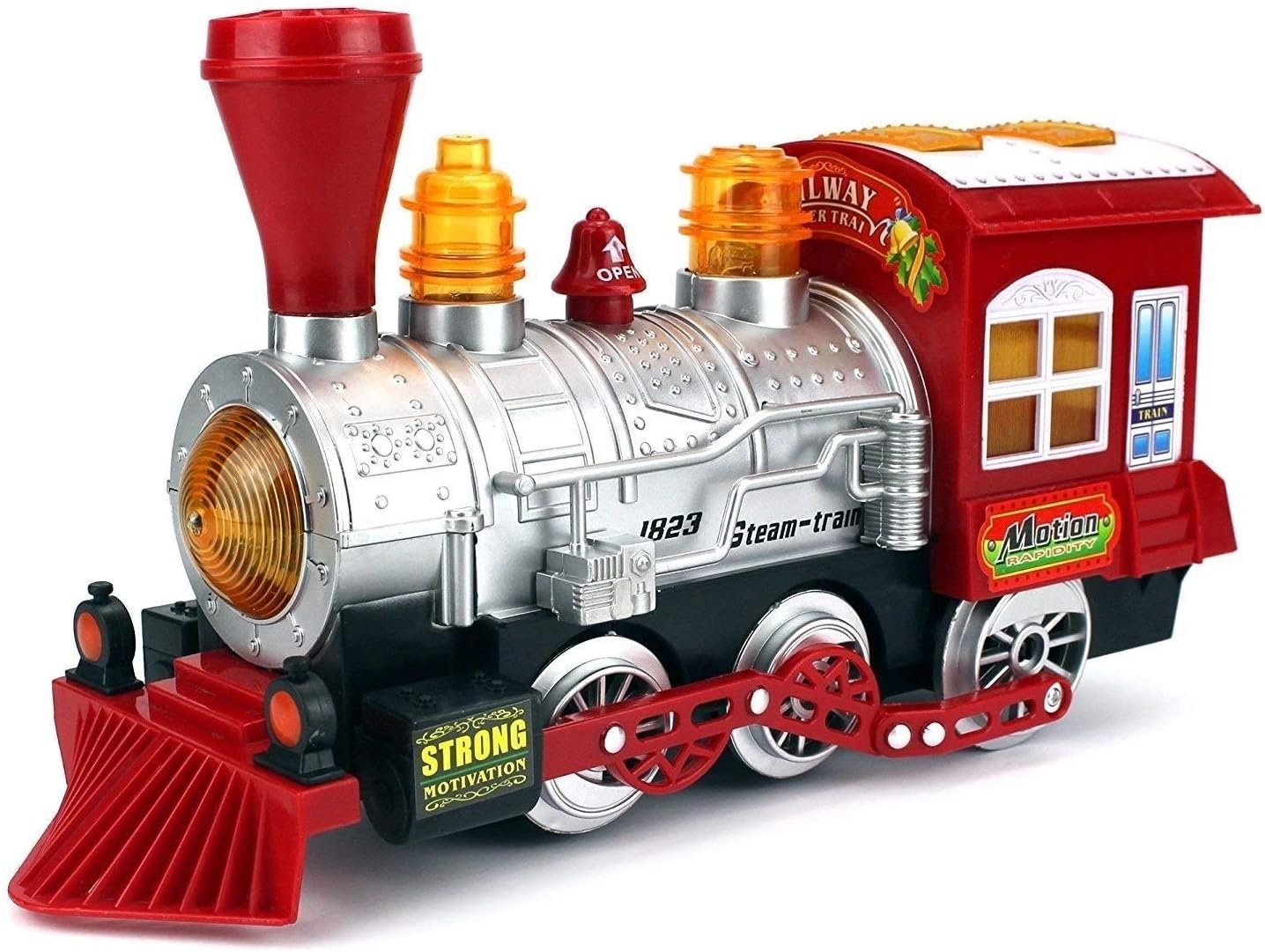 Rail Engine with Music, Spraying Bubbles and Crazy Light