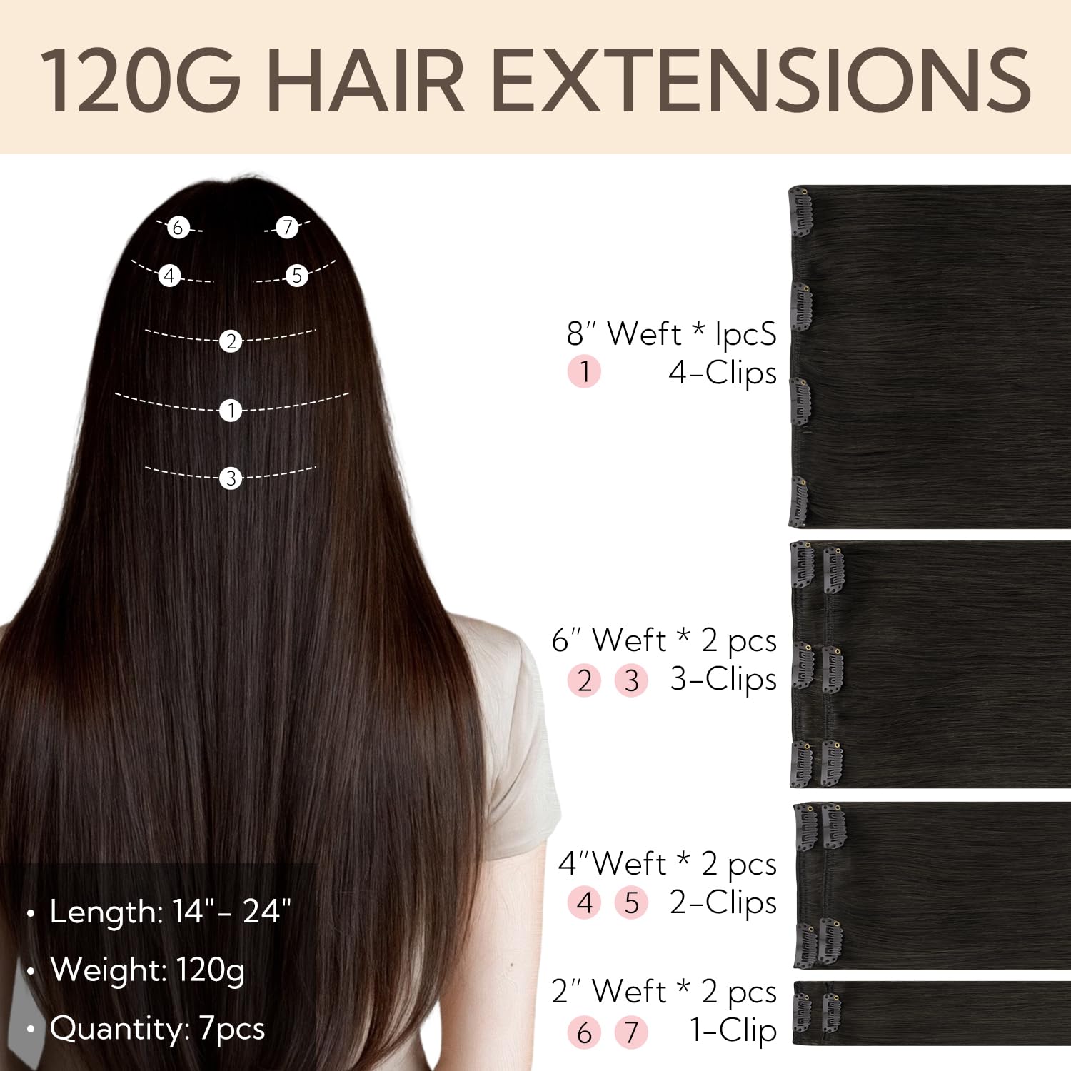 hotbanana Clip in Hair Extensions - Image 3