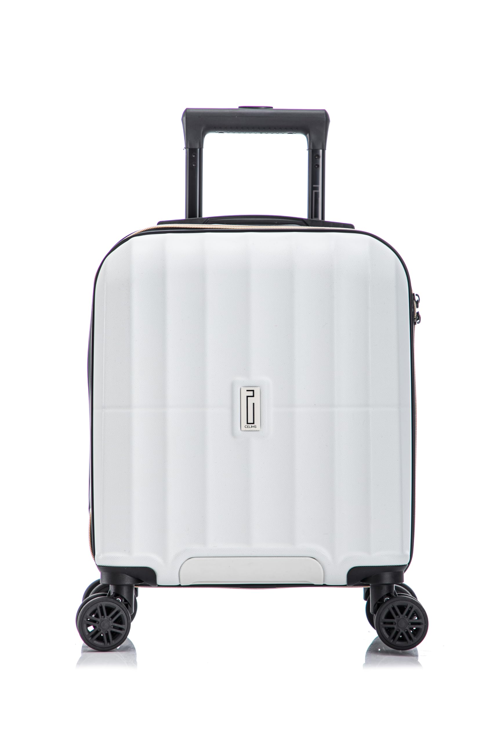 CELIMS – Handgepäck Koffer 45x36x20 cm EasyJet & über 65 Fluggesellschaften | Kabinengepäck | Bordgepäck | Doppelrollen 360° | Ultraleicht 2,2 kg | Ideal für Low-Cost-Flüge |Weiß